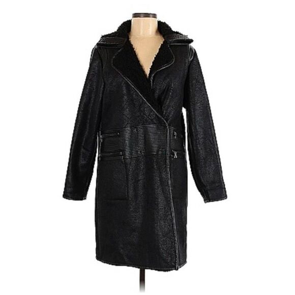 Outdoor Edition by Parkhurst Black Long Coat Size Medium‎ - Picture 1 of 9